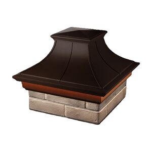 Колпак Monblan Premium с подсветкой, 1,5 кирпича, шоколад