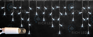Светодиодная бахрома Rich LED 3х0.5 м, статика, IP65, герметич. колпачок