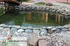 Оформление берега водоема крупногалечником